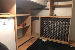 Work-in-progress build-in bespoke fully fitted storage unit full layout fitted furniture by Construction Bear